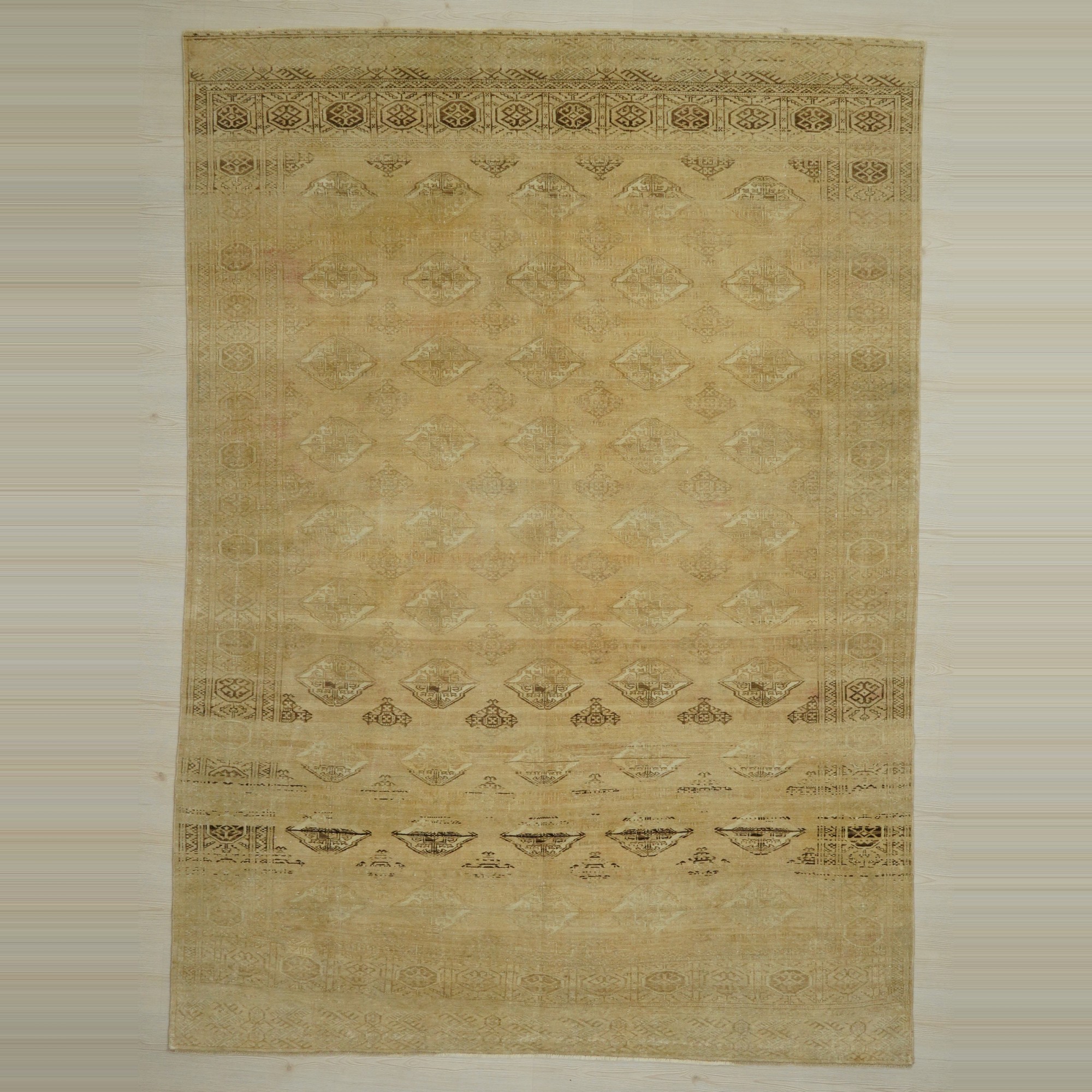 6.5x9.5 Vintage Turqumen Carpet Rug 205,286 - Turkish Carpet Rug