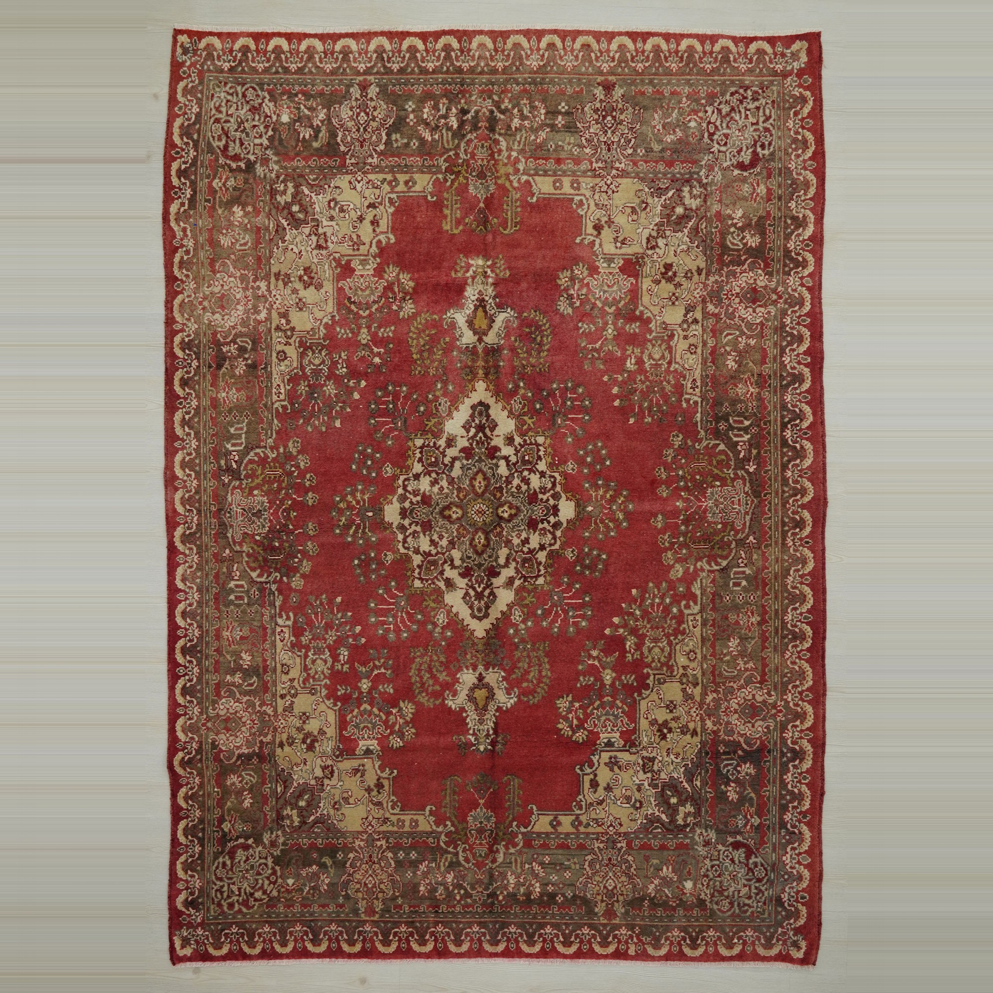 6.6x9 Old Sivas Carpet Rug. 204x288 - Turkish Carpet Rug
