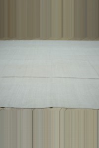 9x11 Plain White Hemp Kilim Rug 275,344 - Turkish Hemp Rug $i
