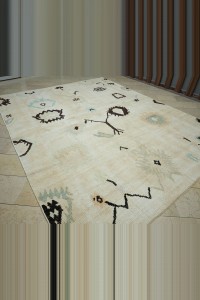 9x12 Shining White,Hemp Carpet Rug 270,345 - Turkish Carpet Rug $i