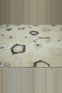 9x12 Shining White,Hemp Carpet Rug 270,345 - Turkish Carpet Rug $i