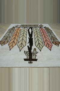 Tree Of Life Design Hemp Carpet Rug 8x11 243,325 - Turkish Carpet Rug $i