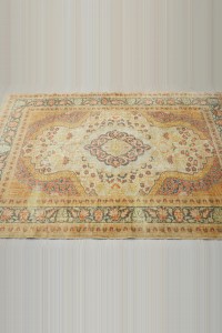 Turkish Kayseri Floss Silk Rug  4x6 125,178 - Turkish Carpet Rug  $i