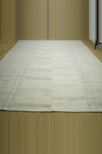 10x12 Gray Striped Hemp Kilim Rug. 289,365 - Turkish Hemp Rug  $i