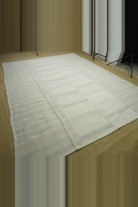 10x12 Gray Striped Hemp Kilim Rug. 289,365 - Turkish Hemp Rug  $i