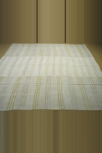 10x13 Modern Striped Beige Hemp Kilim Rug. 302,405 - Turkish Hemp Rug  $i