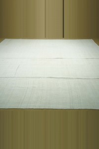 10x14 Plain White Hemp Kilim Rug. 297,410 - Turkish Hemp Rug  $i