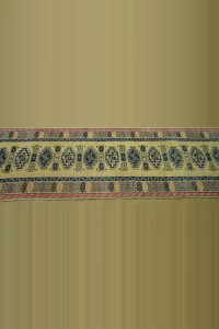 2.5x10 Yellow Blue Wool Oushak Rug Runner 75,309 - Turkish Rug Runner  $i