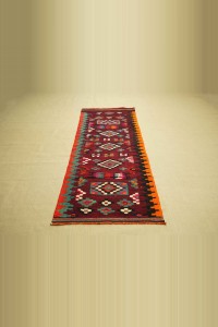 2,5x7 Flat Weave Rug Runner 79,218 - Turkish Rug Runner  $i