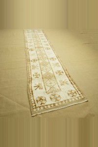 2,7x12 Natural Wool Rug Runner 83,370 - Turkish Rug Runner  $i