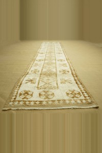 2,7x12 Natural Wool Rug Runner 83,370 - Turkish Rug Runner  $i