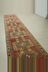 3.3x13.5 Old Sivas Carpet Rug Runner. 100,402 - Turkish Rug Runner  $i