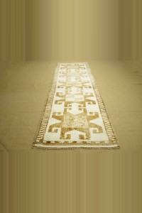 3,4x10 Natural Wool Rug Runner 104,305 - Turkish Rug Runner  $i