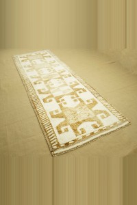 3,4x10 Natural Wool Rug Runner 104,305 - Turkish Rug Runner  $i