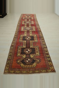 3.5x13.5 Old Village Woven Sivas Rug Runner 105,410 - Turkish Rug Runner  $i