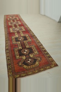 3.5x13.5 Old Village Woven Sivas Rug Runner 105,410 - Turkish Rug Runner  $i