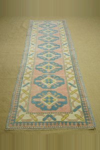 3x10 Salmon Pink Wool Oushak Rug Runner. 87,300 - Turkish Rug Runner  $i