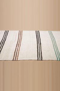 3x11 Striped Modern Hemp Rug Runner. 100,336 - Turkish Rug Runner  $i