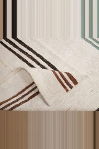 3x11 Striped Modern Hemp Rug Runner. 100,336 - Turkish Rug Runner  $i