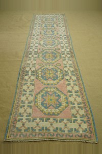 3x11 Wool Oushak Rug Runner 86,341 - Turkish Rug Runner  $i