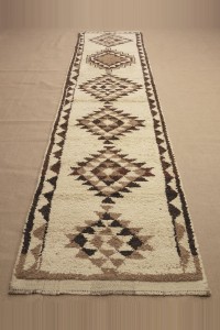 3x12 Wool Herki Rug Runner 89,370 - Turkish Rug Runner  $i