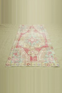 4x7 Vintage Oushak Rug 120,215 - Oushak Rug  $i