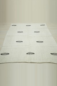 5x6.6 Modern Hemp Kilim Rug 152,195 - Turkish Hemp Rug  $i