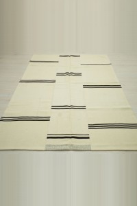 5x7 Dark Brown And Cream Modern Rug 146,212 - Turkish Natural Rug  $i