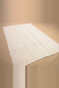 5x7 Off White Hemp Kilim Rug. 152,237 - Turkish Hemp Rug  $i