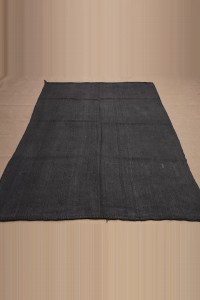 5x8 Overdye Black Hemp Rug 152,237 - Turkish Hemp Rug  $i