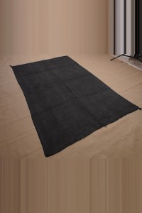 5x8 Overdye Black Hemp Rug 152,237 - Turkish Hemp Rug  $i