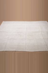 5x8 White Hemp Kilim Rug. 160,230 - Turkish Hemp Rug  $i