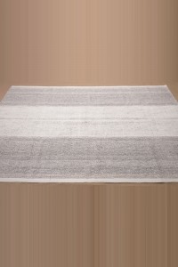 5x9 Cotton Goat Hair Rug 160,265 - Grey Turkish Rug  $i