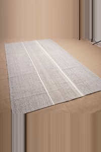 5x9 Grey Kilim Rug. 161,282 - Grey Turkish Rug  $i