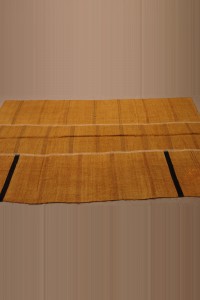 5x9 Saffron Overdye Hemp Rug 161,286 - Turkish Hemp Rug  $i