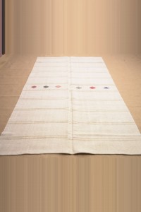 5x9 Stripe Hemp Kilim Rug. 157,269 - Turkish Hemp Rug  $i