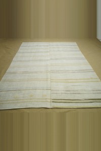 6.6x10 Modern Stripe Hemp Kilim Rug. 198,302 - Turkish Hemp Rug  $i