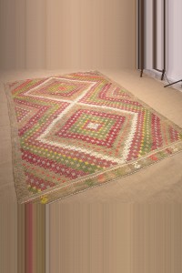 6.6x10 Oushak Cicim Kilim Rug. 206,290 - Turkish Kilim Rug  $i