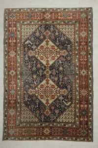 Turkish Carpet Rug 6.6x9.5 Vintage Persian Rug 200,294