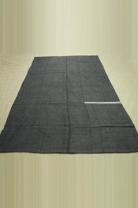 6x10 Mid Century Modern Black Hemp Rug 189,308 - Turkish Hemp Rug  $i