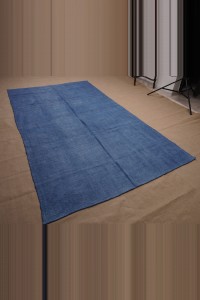 6x10 Overdye İndigo Blue Hemp Rug 176,310 - Turkish Hemp Rug  $i