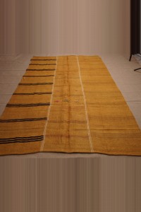 6x10 Saffron Overdye Hemp Kilim Rug. 192,304 - Turkish Hemp Rug  $i