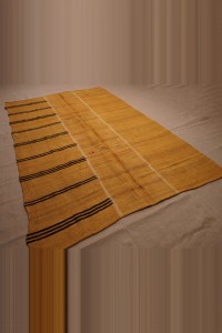 6x10 Saffron Overdye Hemp Kilim Rug. 192,304 - Turkish Hemp Rug  $i