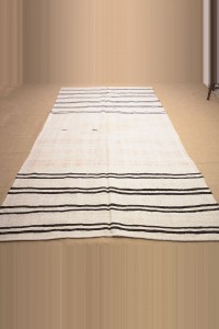 6x11 Black And White Hemp Rug. 170,325 - Turkish Hemp Rug  $i