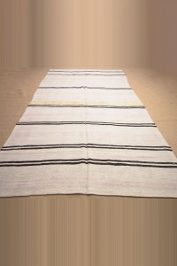 6x11 Black And White Hemp Rug 200,353 - Turkish Hemp Rug  $i