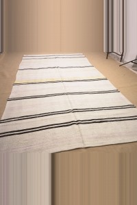 6x11 Black And White Hemp Rug 200,353 - Turkish Hemp Rug  $i