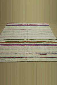 6x7 Mid Century Modern Hemp Rug 190,224 - Turkish Hemp Rug  $i