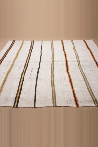 6x8 Striped Hemp Kilim Rug. 184,230 - Turkish Hemp Rug  $i