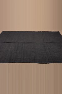 6x9 Overdye Black Hemp Kilim Rug 165,290 - Turkish Hemp Rug  $i