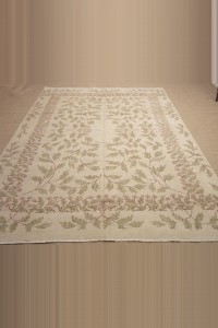 7x10 Green Beige Oushak Rug 210,306 - Oushak Rug  $i